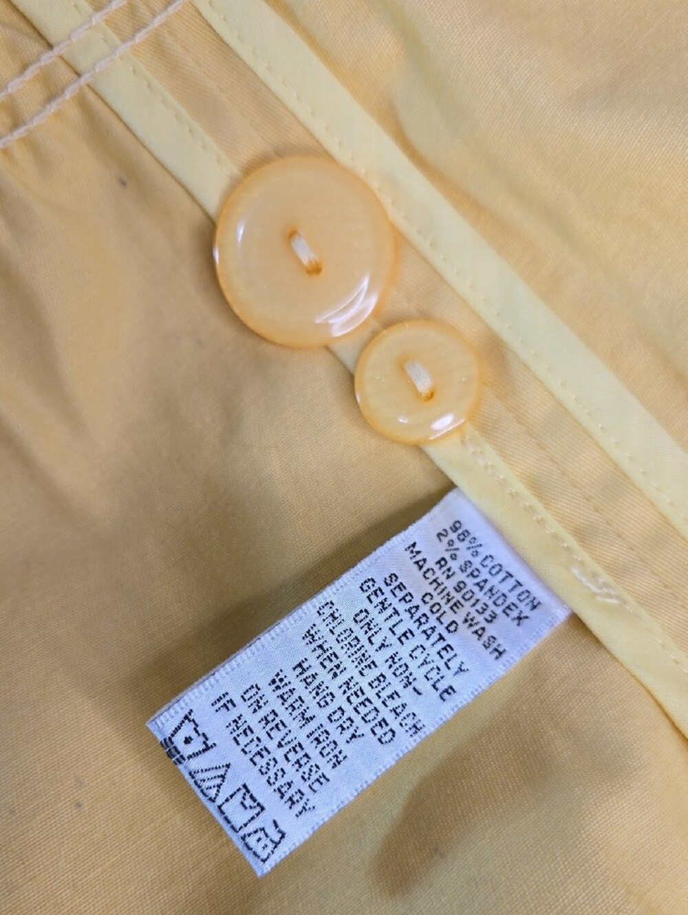 Joan Rivers Jacket Blazer Button-Front Lightweight 3/4 Sleeve Unlined Yellow - Picture 8 of 11